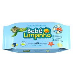 TOALHAS UMED BEBE LIMPINHO C/45UN