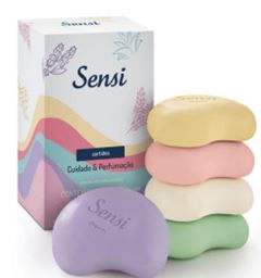 SABONETE JEQUITI 5X80G SENSI SORTIDOS