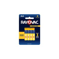 PILHA RAYOVAC ZINCO AA8 L+P- C/8
