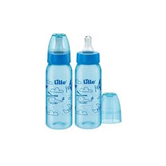 KIT 2 MAMADEIRAS DIVERTIDA 240ML MENINO
