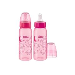 KIT 2 MAMADEIRAS DIVERTIDA 240ML MENINA
