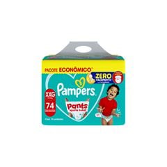 FRALDA DESCARTÁVEL INFANTIL PANTS PAMPERS PREMIUM CARE XXXG 18 A 27KG PACOTE 54 UNIDADES