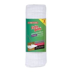 PANO ESFREBOM P/ CHAO C/3 BRANCO MICROFI