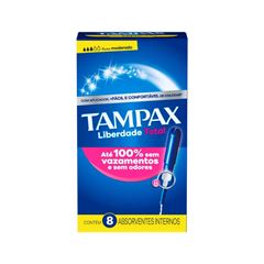 ABS INTERNO TAMPAX FLUXO MODERADO C/8UN