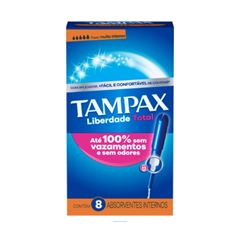 ABS INTERNO TAMPAX FLUXO MUITO INT C/8UN