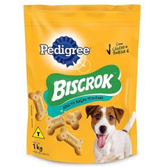 Biscoito Canino Pedigree Biscrock Para Cães Adultos De Raças Pequenas 1Kg